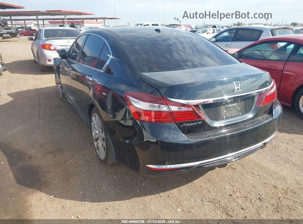 1HGCR2F09GA028990 2016 HONDA ACCORD Black Trasero izquierdo