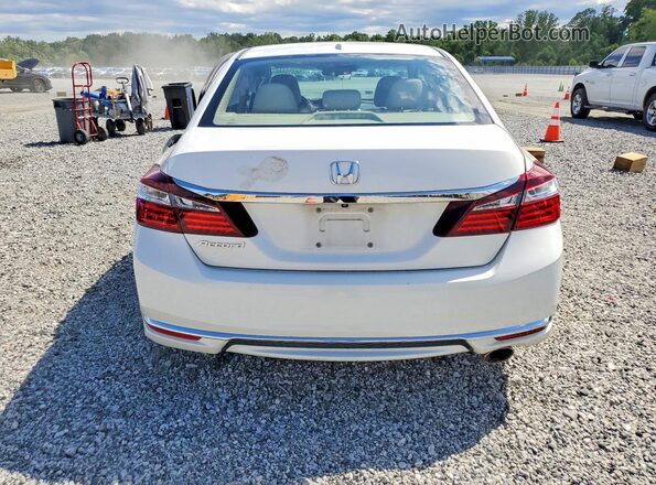1HGCR2F0XHA088018 2017 HONDA ACCORD White Rear view