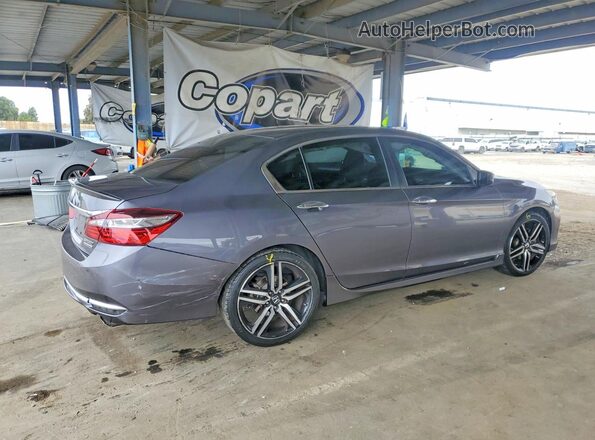 1HGCR2F10HA075089 2017 HONDA ACCORD Gray Հետևի աջ