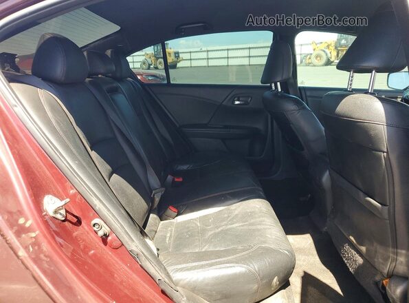 1HGCR2F10HA087582 2017 HONDA ACCORD Maroon Widok tylnych siedzeń