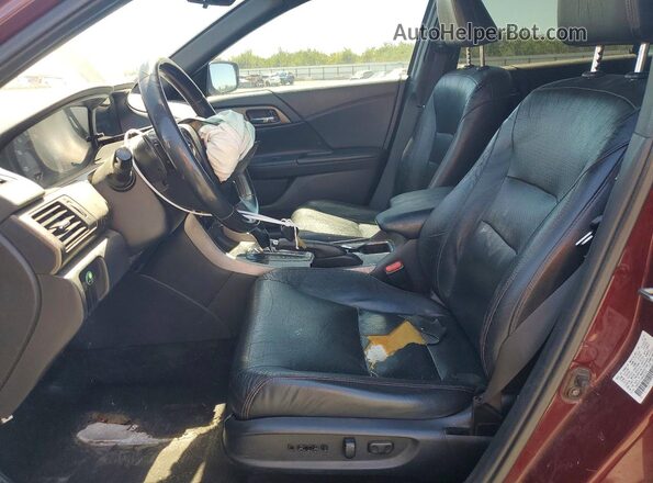 1HGCR2F10HA087582 2017 HONDA ACCORD Maroon Widok wnętrza z przodu