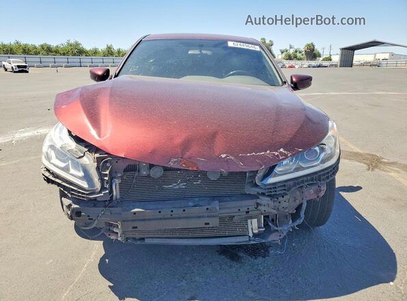 1HGCR2F10HA087582 2017 HONDA ACCORD Maroon Widok z przodu