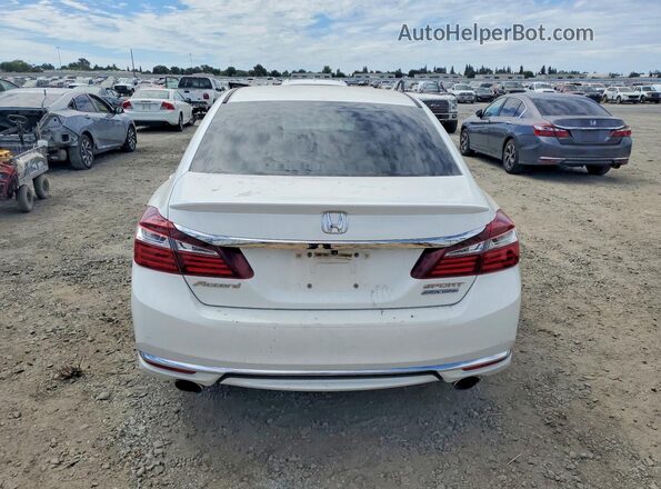 1HGCR2F11HA304797 2017 HONDA ACCORD White Rear view