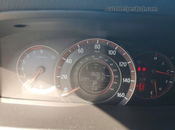 1HGCR2F12HA078947 2017 HONDA ACCORD Красный Вид щитка приборов