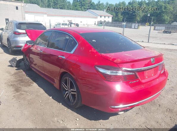 1HGCR2F12HA158524 2017 HONDA ACCORD Red Tył lewy