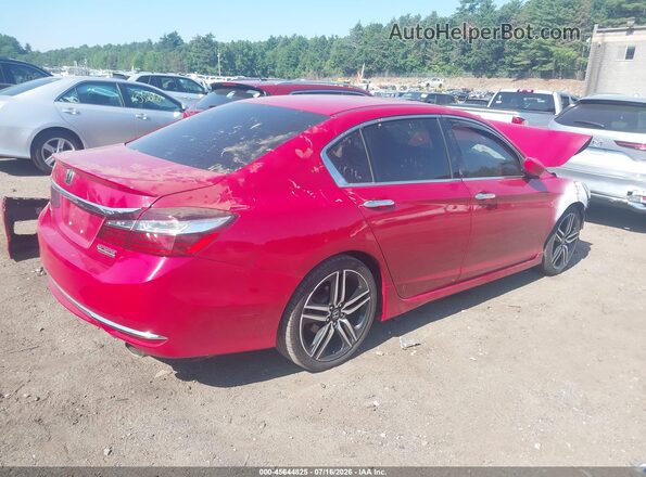 1HGCR2F12HA158524 2017 HONDA ACCORD Red Tył prawy