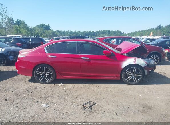 1HGCR2F12HA158524 2017 HONDA ACCORD Red Widok wnętrza 360 stopni