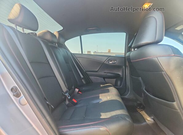 1HGCR2F12HA184654 2017 HONDA ACCORD Silver Widok tylnych siedzeń