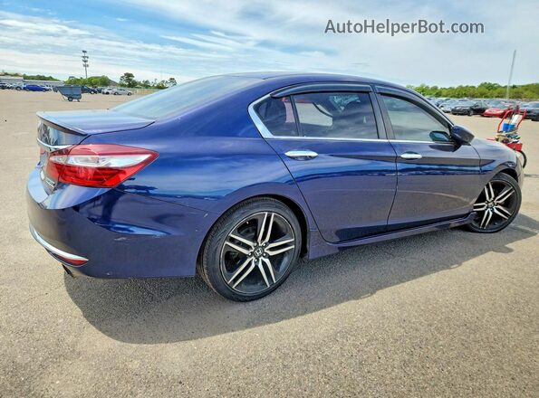 1HGCR2F12HA249955 2017 HONDA ACCORD Blue Tył prawy