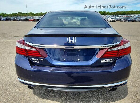 1HGCR2F12HA249955 2017 HONDA ACCORD Blue Widok z tyłu