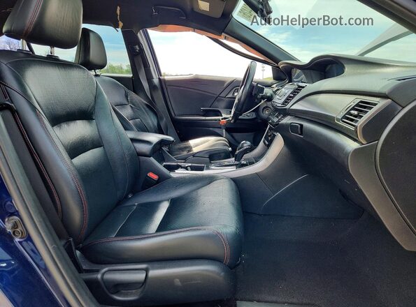 1HGCR2F12HA249955 2017 HONDA ACCORD Blue Widok wnętrza z przodu