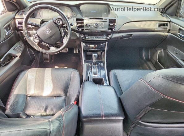 1HGCR2F12HA249955 2017 HONDA ACCORD Blue Widok deski rozdzielczej