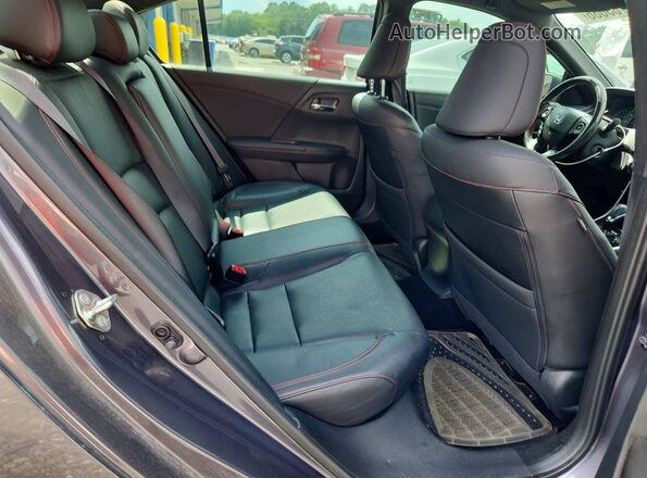 1HGCR2F12HA286231 2017 HONDA ACCORD Gray უკანა სავარძლების ხედი