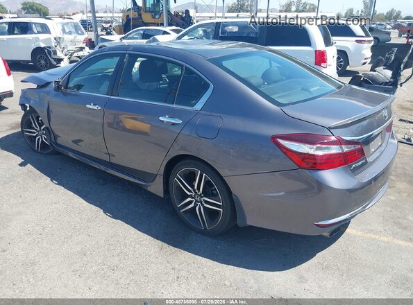 1HGCR2F13HA084093 2017 HONDA ACCORD Gray Հետևի ձախ