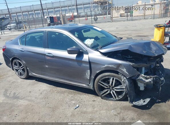 1HGCR2F13HA084093 2017 HONDA ACCORD Gray Սալոնի 360 աստիճան տեսք