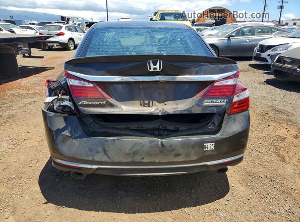 1HGCR2F13HA120865 2017 HONDA ACCORD Brown Rear view
