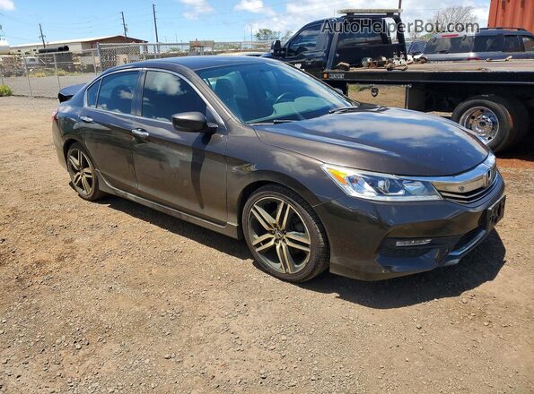1HGCR2F13HA120865 2017 HONDA ACCORD Brown Front right