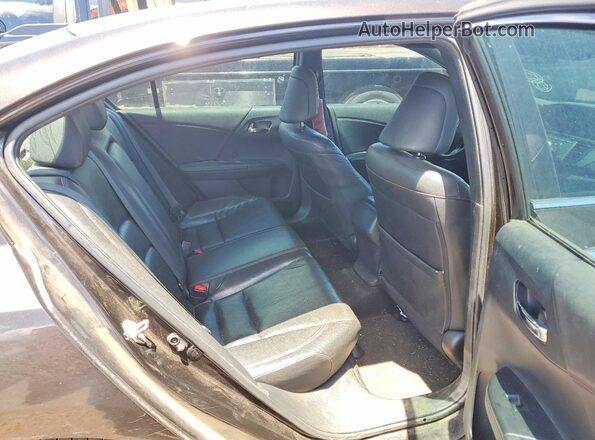1HGCR2F13HA120865 2017 HONDA ACCORD Brown Rear seats view
