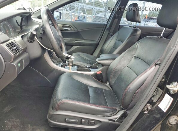 1HGCR2F13HA125774 2017 HONDA ACCORD Black Սալոնի դիմացի տեսք