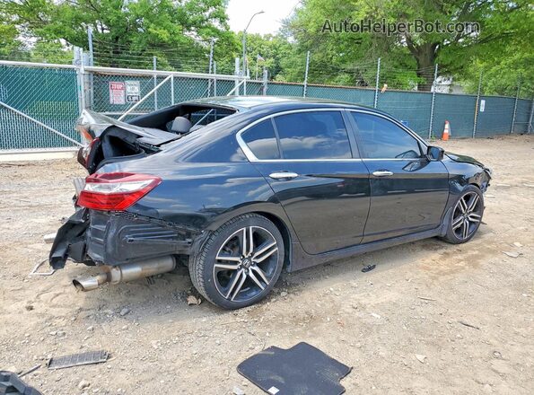 1HGCR2F13HA125774 2017 HONDA ACCORD Black Հետևի աջ