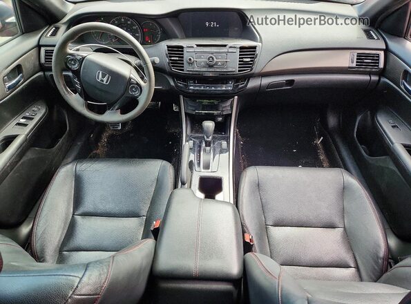 1HGCR2F13HA260804 2017 HONDA ACCORD Red Widok deski rozdzielczej