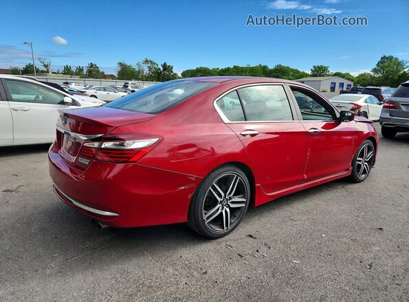 1HGCR2F13HA260804 2017 HONDA ACCORD Red Tył prawy
