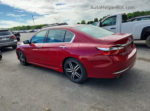 1HGCR2F13HA260804 2017 HONDA ACCORD Red Tył lewy