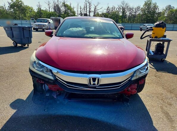 1HGCR2F14HA196272 2017 HONDA ACCORD Red Widok z przodu