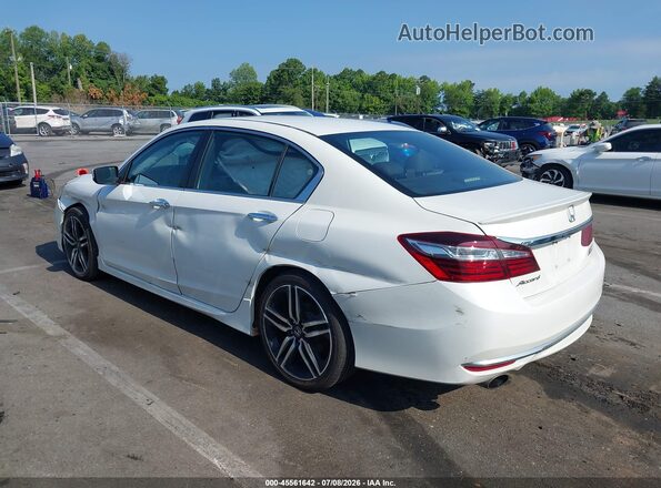 1HGCR2F14HA263677 2017 HONDA ACCORD White Rear left
