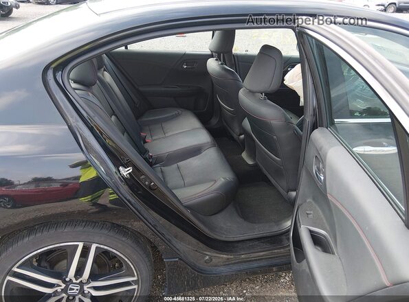 1HGCR2F14HA265087 2017 HONDA ACCORD Black Vista de la etiqueta del VIN