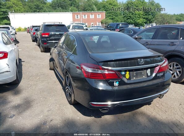 1HGCR2F14HA267647 2017 HONDA ACCORD Black Tył lewy