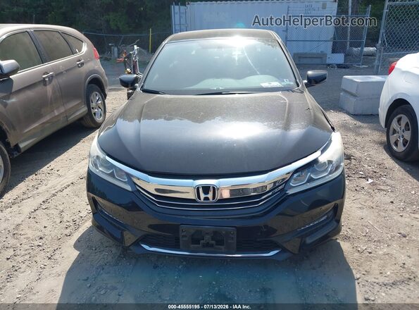 1HGCR2F14HA267647 2017 HONDA ACCORD Black Widok zestawu wskaźników