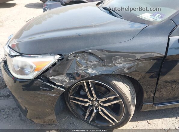 1HGCR2F14HA267647 2017 HONDA ACCORD Black Widok z przodu