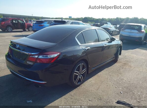 1HGCR2F15HA027488 2017 HONDA ACCORD Black Trasero derecho