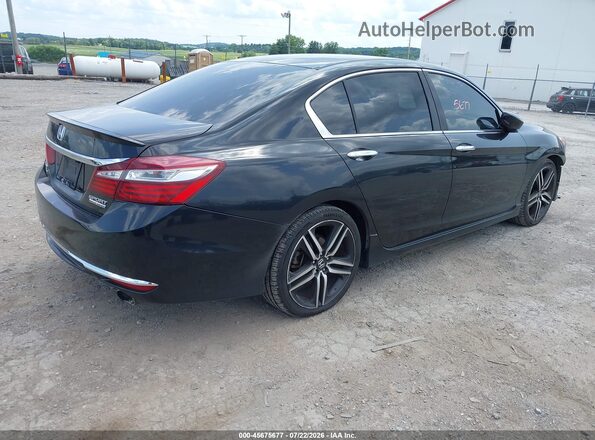 1HGCR2F15HA274932 2017 HONDA ACCORD Black Trasero derecho