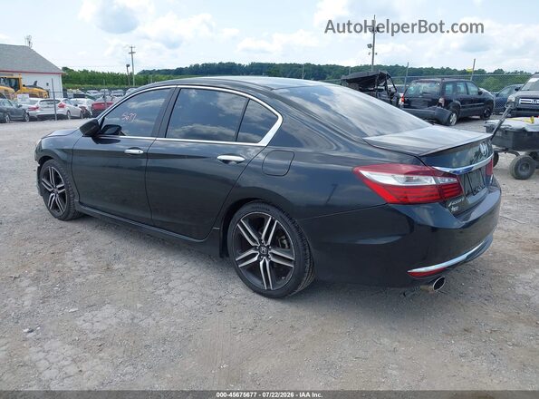 1HGCR2F15HA274932 2017 HONDA ACCORD Black Trasero izquierdo
