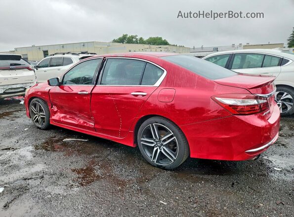 1HGCR2F15HA278236 2017 HONDA ACCORD Red უკანა მარცხენა
