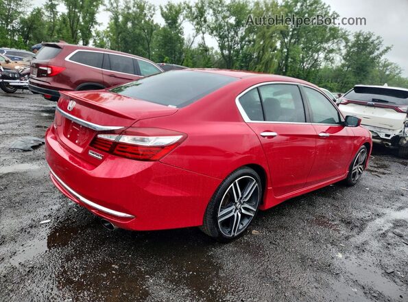 1HGCR2F15HA278236 2017 HONDA ACCORD Red უკანა მარჯვენა