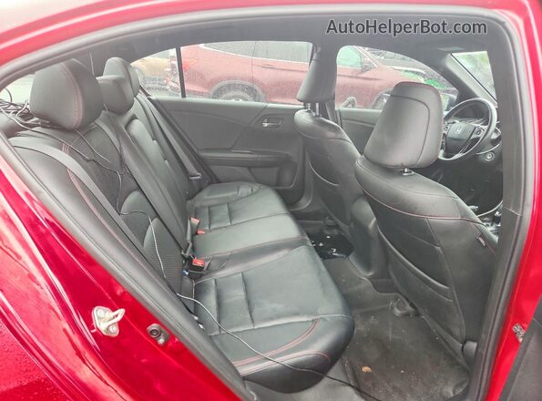 1HGCR2F15HA278236 2017 HONDA ACCORD Red უკანა სავარძლების ხედი
