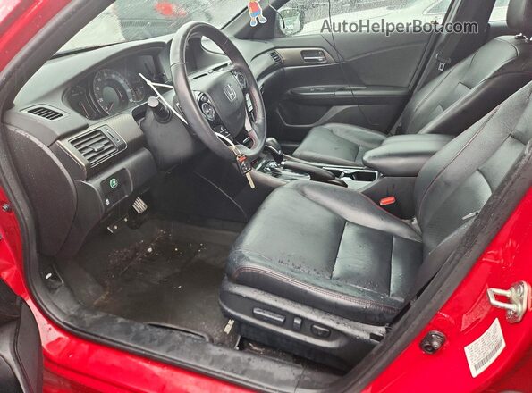 1HGCR2F15HA278236 2017 HONDA ACCORD Red წინა სალონის ხედი