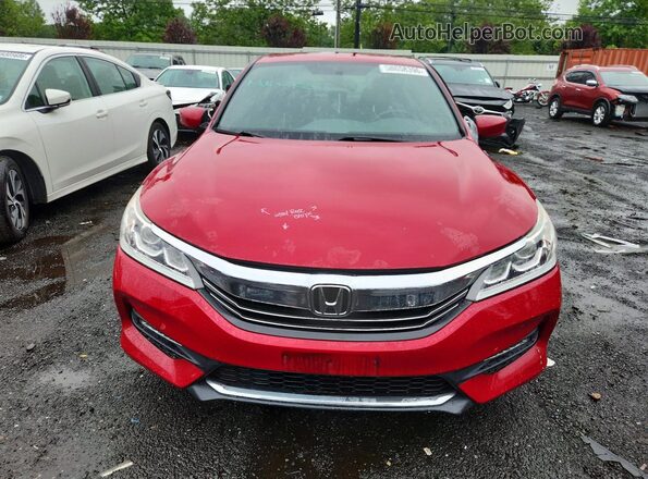 1HGCR2F15HA278236 2017 HONDA ACCORD Red წინა ხედი