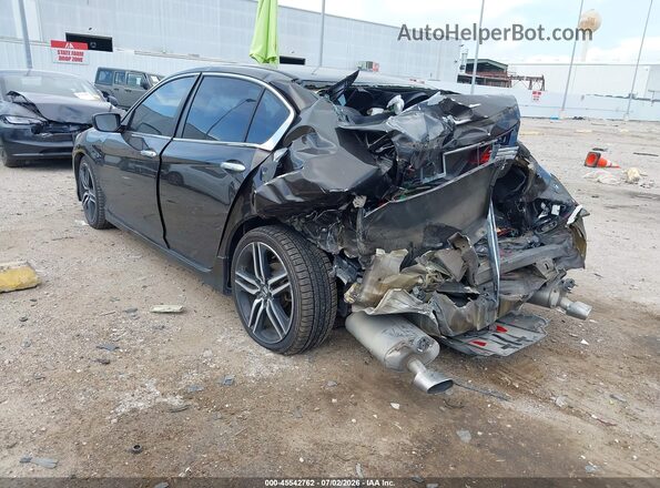 1HGCR2F16HA018069 2017 HONDA ACCORD Black Rear left
