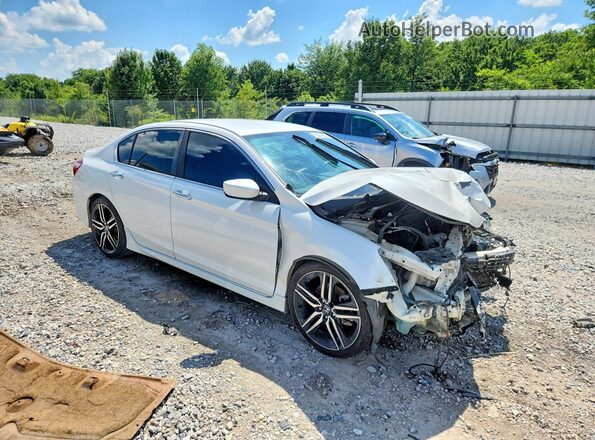 1HGCR2F16HA080717 2017 HONDA ACCORD White Передня права чверть