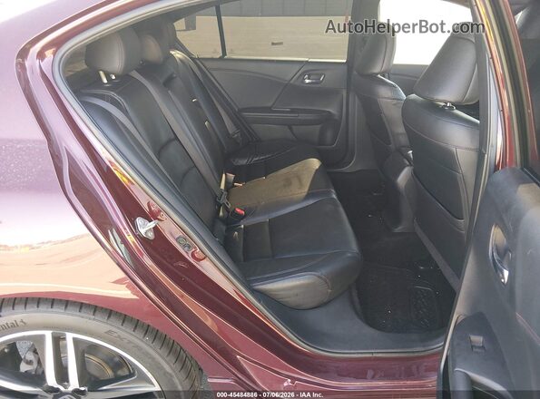 1HGCR2F16HA151494 2017 HONDA ACCORD Burgundy Вид наклейки з VIN-кодом