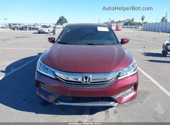 1HGCR2F16HA151494 2017 HONDA ACCORD Burgundy Вид задньої частини салону