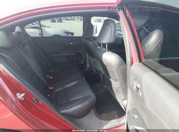 1HGCR2F16HA156291 2017 HONDA ACCORD Red Vista de la etiqueta del VIN