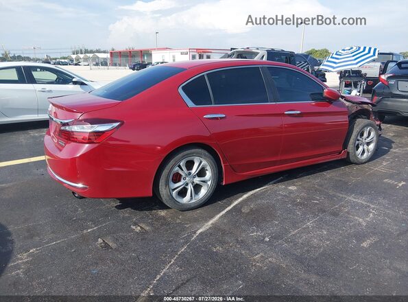1HGCR2F16HA156291 2017 HONDA ACCORD Red Trasero derecho