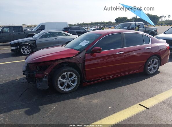 1HGCR2F16HA156291 2017 HONDA ACCORD Red Vista tres cuartos delantera izquierda