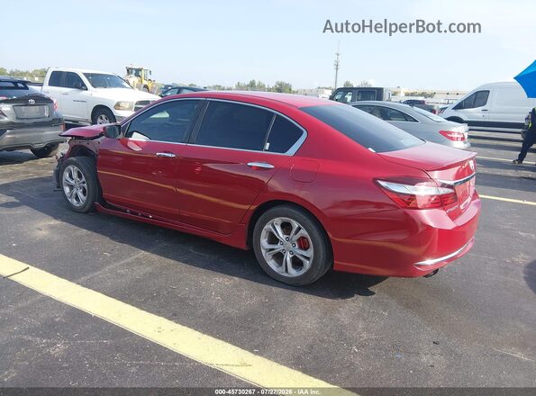 1HGCR2F16HA156291 2017 HONDA ACCORD Red Trasero izquierdo