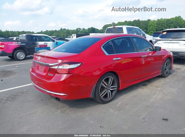 1HGCR2F16HA156324 2017 HONDA ACCORD Темно-бордовый Задняя правая четверть